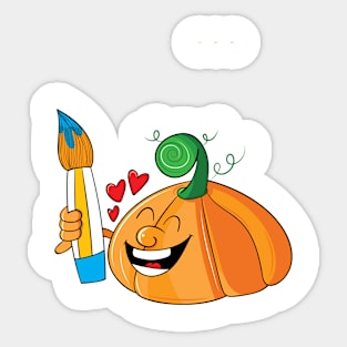 ARTIST PUMPKIN Sticker